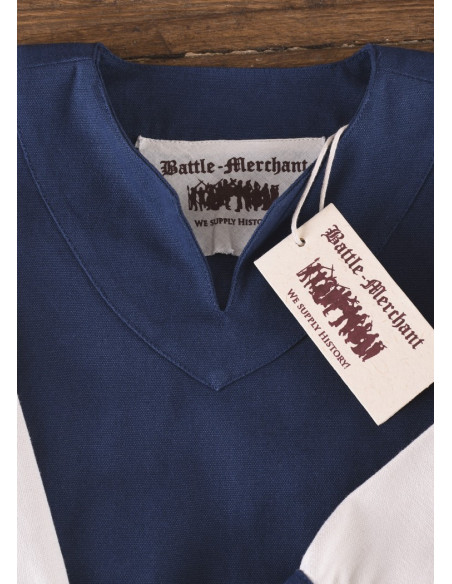 Viking geklede meisje, Solveig blauw-wit