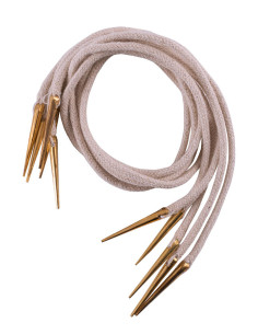 Spil 5 flettede snore med messingspidser