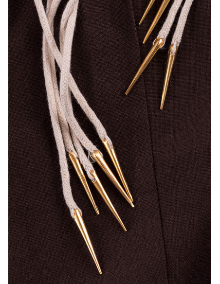 Game 5 gevlochten koorden met messing...