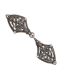 Viking mantel gesp Borre in zilver