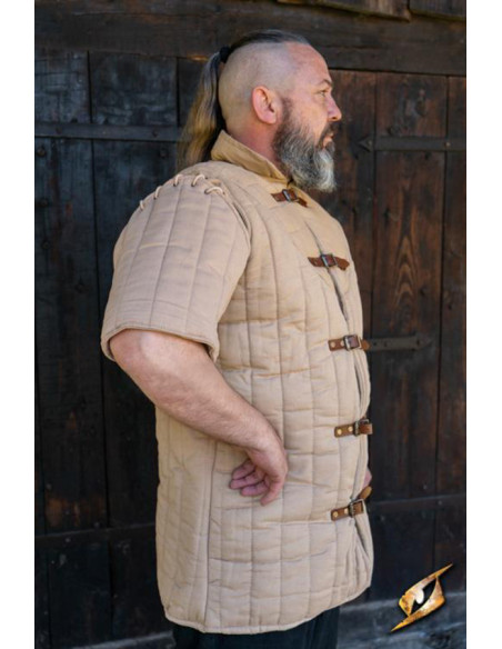 Medieval Warrior Kortærmet Gambeson,...