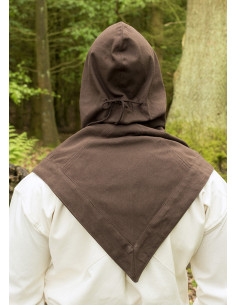 Gugel of Vikingkap Skjoldehamn bruin 2