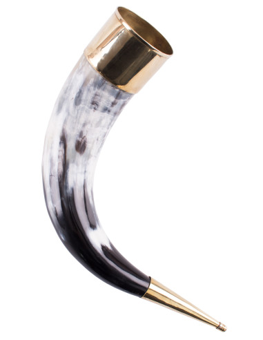 Decoratieve Vikinghoorn met standaard, 250-350 ml.