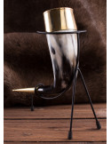 Decoratieve Vikinghoorn met standaard, 250-350 ml.