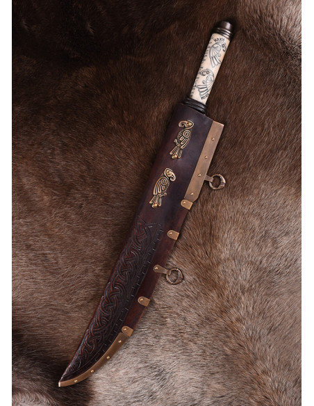Seax o cuchillo vikingo largo con...
