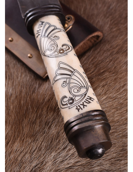 Seax o cuchillo vikingo largo con...