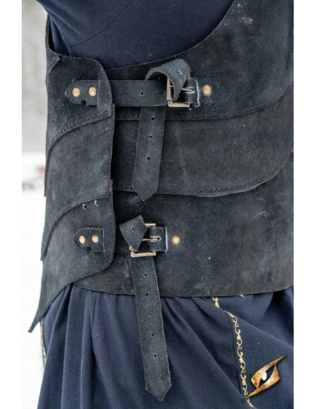 Coraza medieval de gamuza set Sombra,...