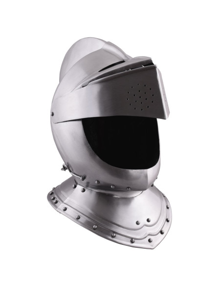 Gesloten Engelse middeleeuwse helm...