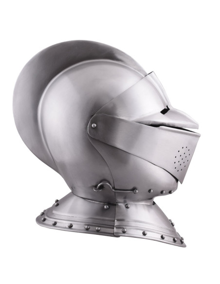 Gesloten Engelse middeleeuwse helm...