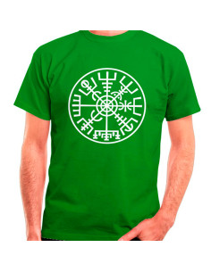 Vikings Vegvísir grøn t-shirt, korte ærmer