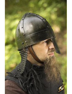 Casco vikingo Spangenhelm acabado oscuro, Epic Armoury 2