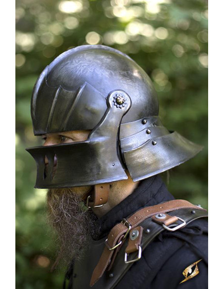 Sallet hjelm med visir, Epic Dark Sallet hjelm med visir, Epic Dark