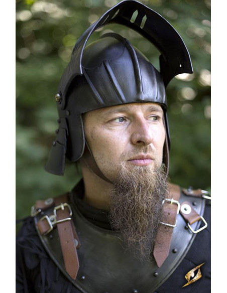 Casco Sallet con visera, Oscuro épico Casco Sallet con visera, Oscuro épico