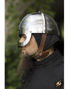 Vikinghelm met masker, gepolijste afwerking 2