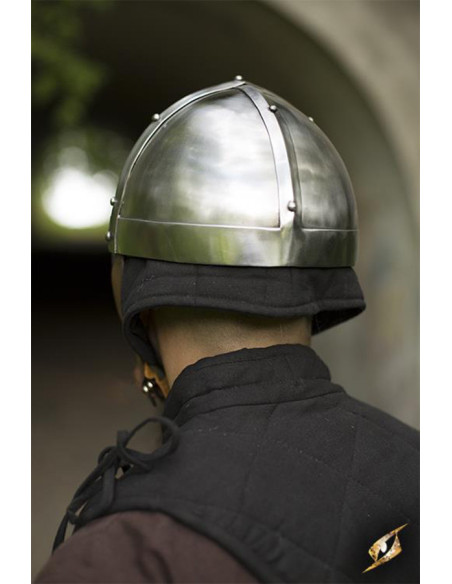 Casco vikingo con antifaz, acabado... Casco vikingo con antifaz, acabado...