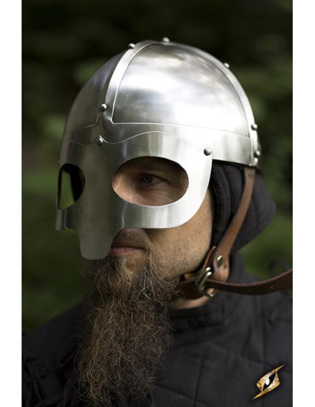 Casco vikingo con antifaz, acabado... Casco vikingo con antifaz, acabado...