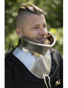Hochglanzpolierter mittelalterlicher Ringkragen, Epic Armory