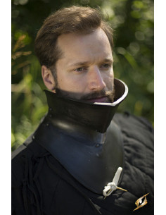 Hoog middeleeuwse gorget epische zwarte afwerking, Epic...