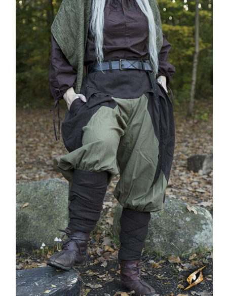 Weite Mittelalterhose Ignis, braungrün