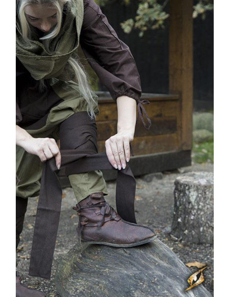 Weite Mittelalterhose Ignis, braungrün