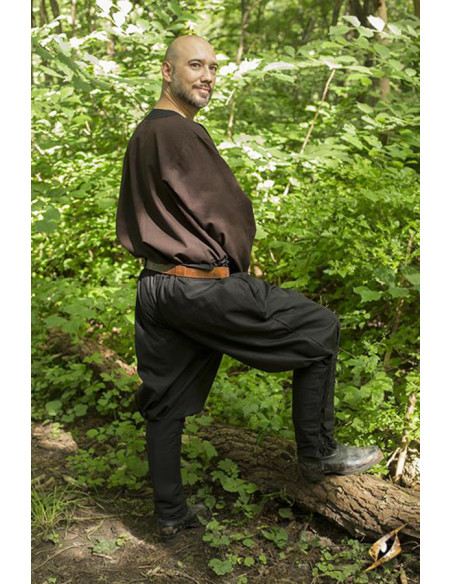 Pantalones medievales negros con...