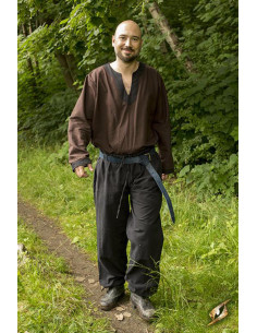 Einfache mittelalterliche Hose in Schwarz, Epic Armory 2