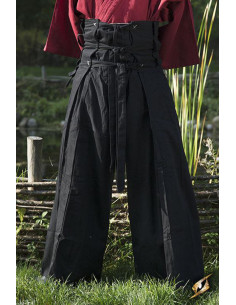 Schwarze japanische Samurai-Hose, Epic Armory 2