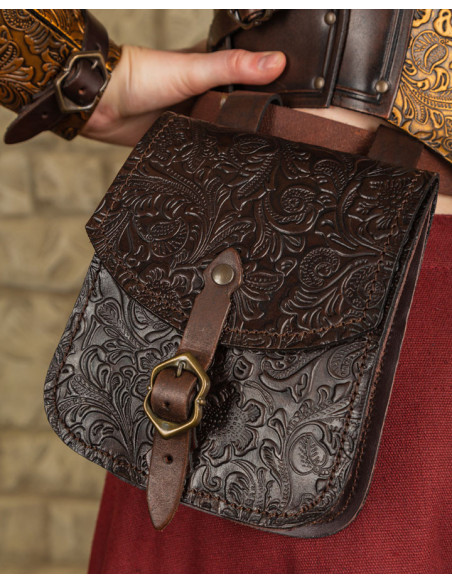 Bolso medieval Beatriz en cuero...
