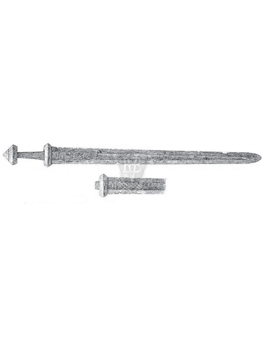 Espada vikinga funcional Petersens, siglos IX-X, Buhurt-HMB