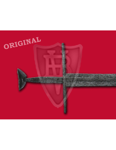 Funktionelles normannisches Schwert mit gerader Wache, s. XI-XIII