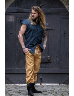 Klassiek renaissancevest model Charles, blauwe kleur