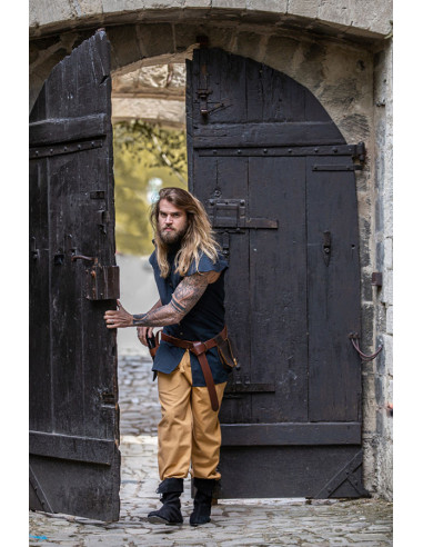 Klassische Renaissance Weste Modell Charles, blaue Farbe