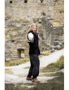 Renaissance vest model Pierre, kleur zwart 2