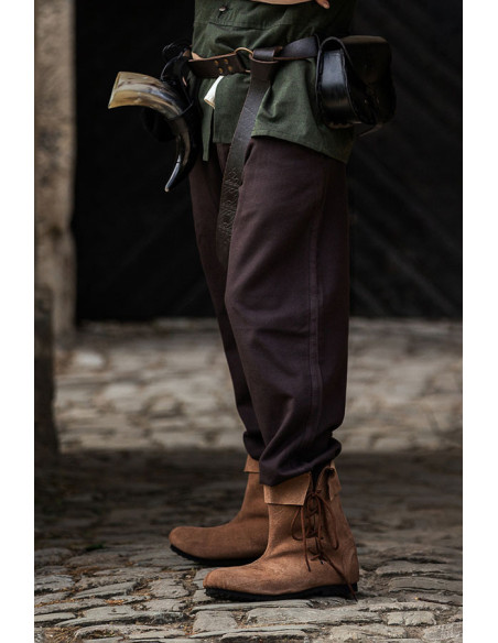 Pantalones medievales Dirk, color marrón