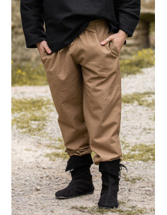 Arvo middeleeuwse broek, kleur zandbruin 2