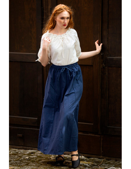 Falda medieval modelo Diana, azul