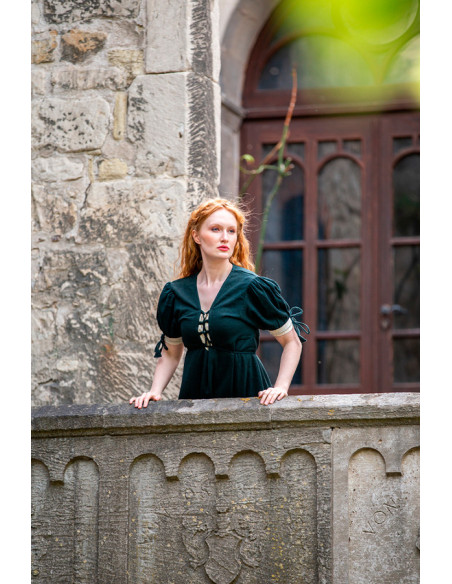 Vestido medieval Denise con cordones,... Vestido medieval Denise con cordones,...