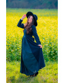 Medusa middeleeuwse jurk, zwart-blauw