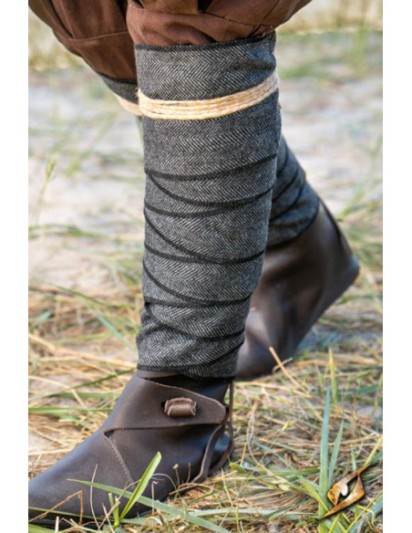 Vævede uldsokker med fiskebensmønster...