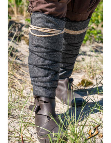 Vævede uldsokker med fiskebensmønster...