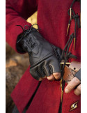 Rogue fantasy-handschoenen in zwart leer