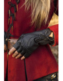 Rogue Fantasy Handschuhe aus schwarzem Leder