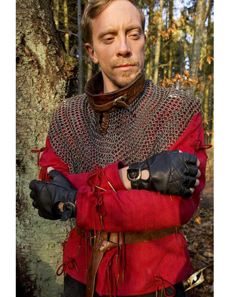 Keltische schwarze Lederhandschuhe,...