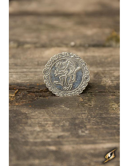 Set van 30 leeuwenmunten, zilverkleur