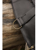 Mittelalterlicher Abenteurer-Rucksack in Schwarz