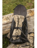 Mittelalterlicher Abenteurer-Rucksack in Schwarz