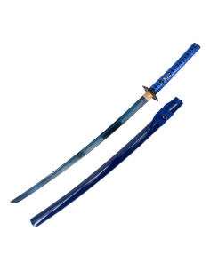 Blauwe basis oefen katana met doos
