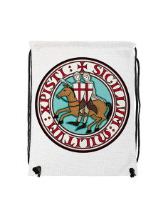 Rucksack mit Kordelzug Tempelritter (34x42 cm)