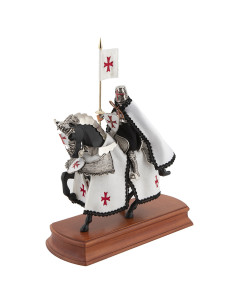 Panser til hest med Tempelriddernes banner, 35 x 35 cm.