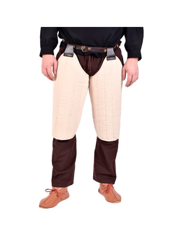 Polsterung vom Typ Gambeson für die Beine, von der Hüfte bis zum Knie